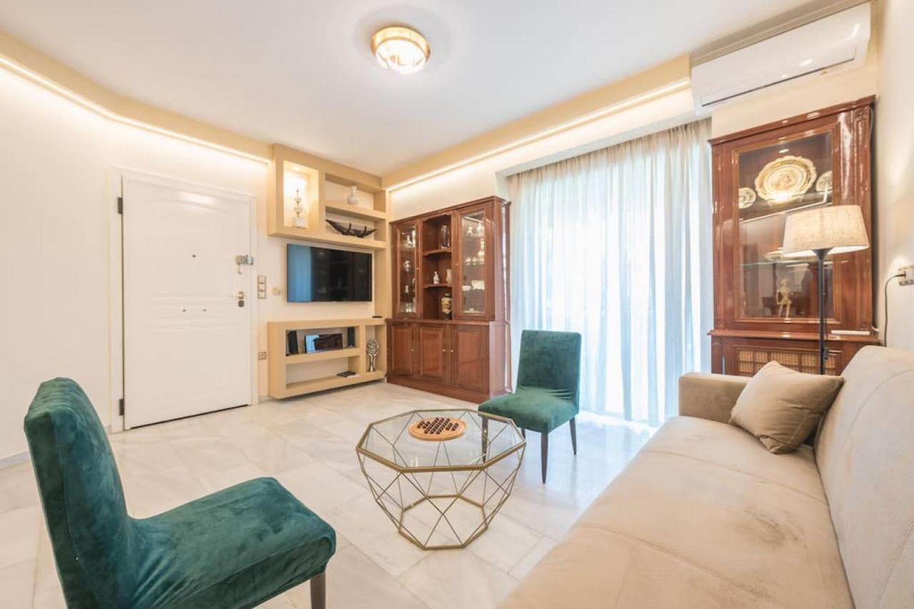 Central 3Br Apartment Next To Panormou Metro! Athens Luaran gambar